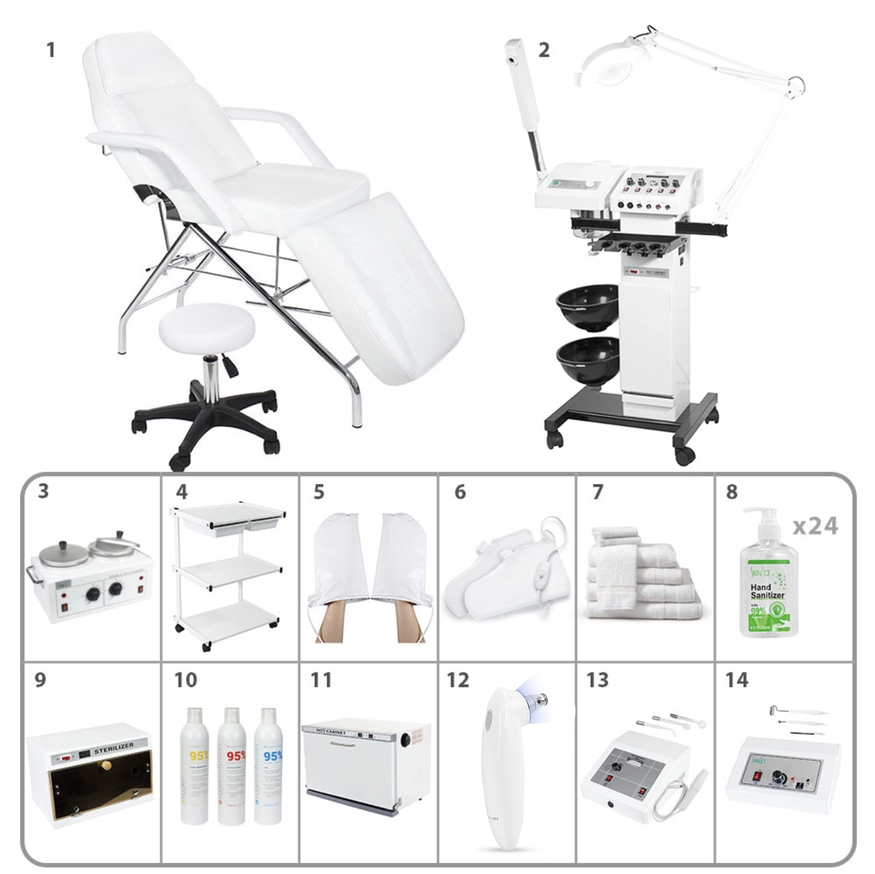 Gold Facial Spa Equipment Package