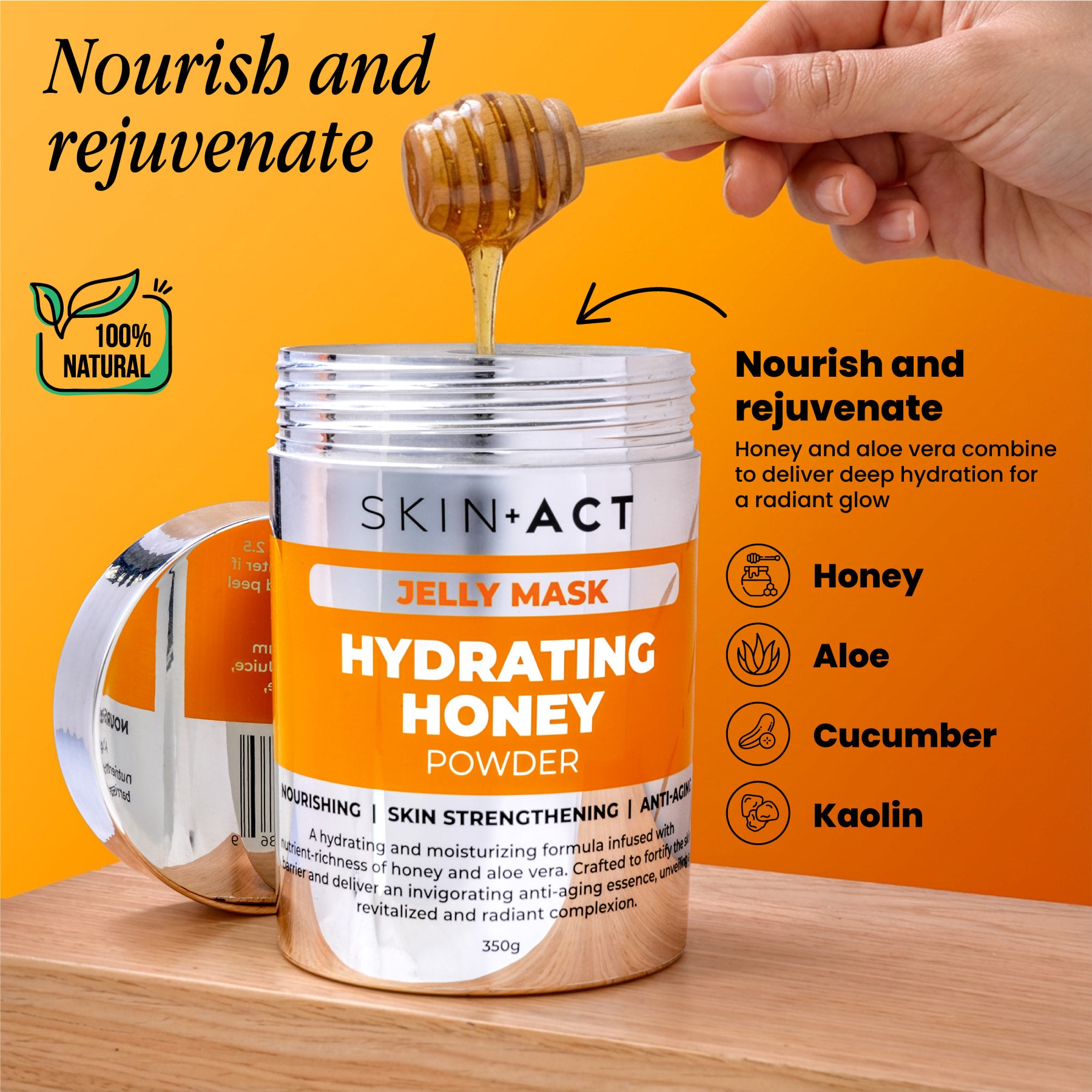 ボディ・フェイスケア Speed eya link Hydrating Honey Jelly Mask Powder, 350g