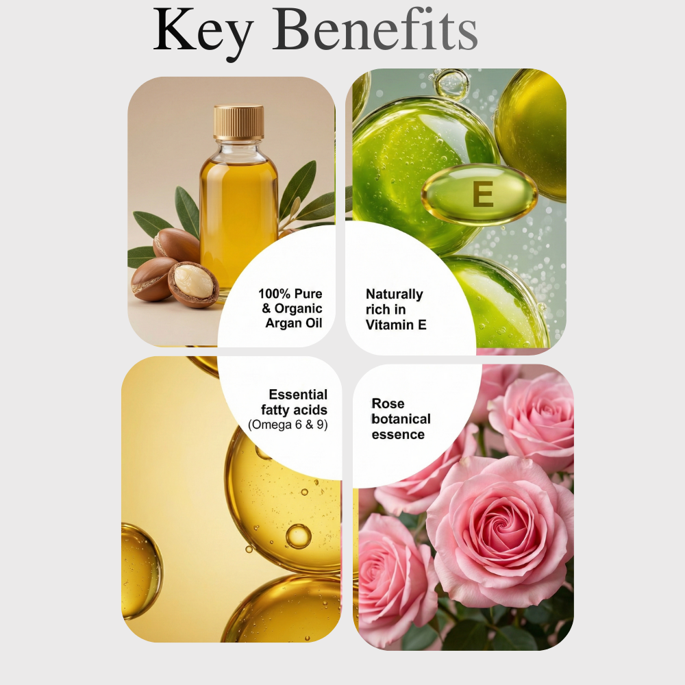 Organic Rose Argan Oil 4 oz