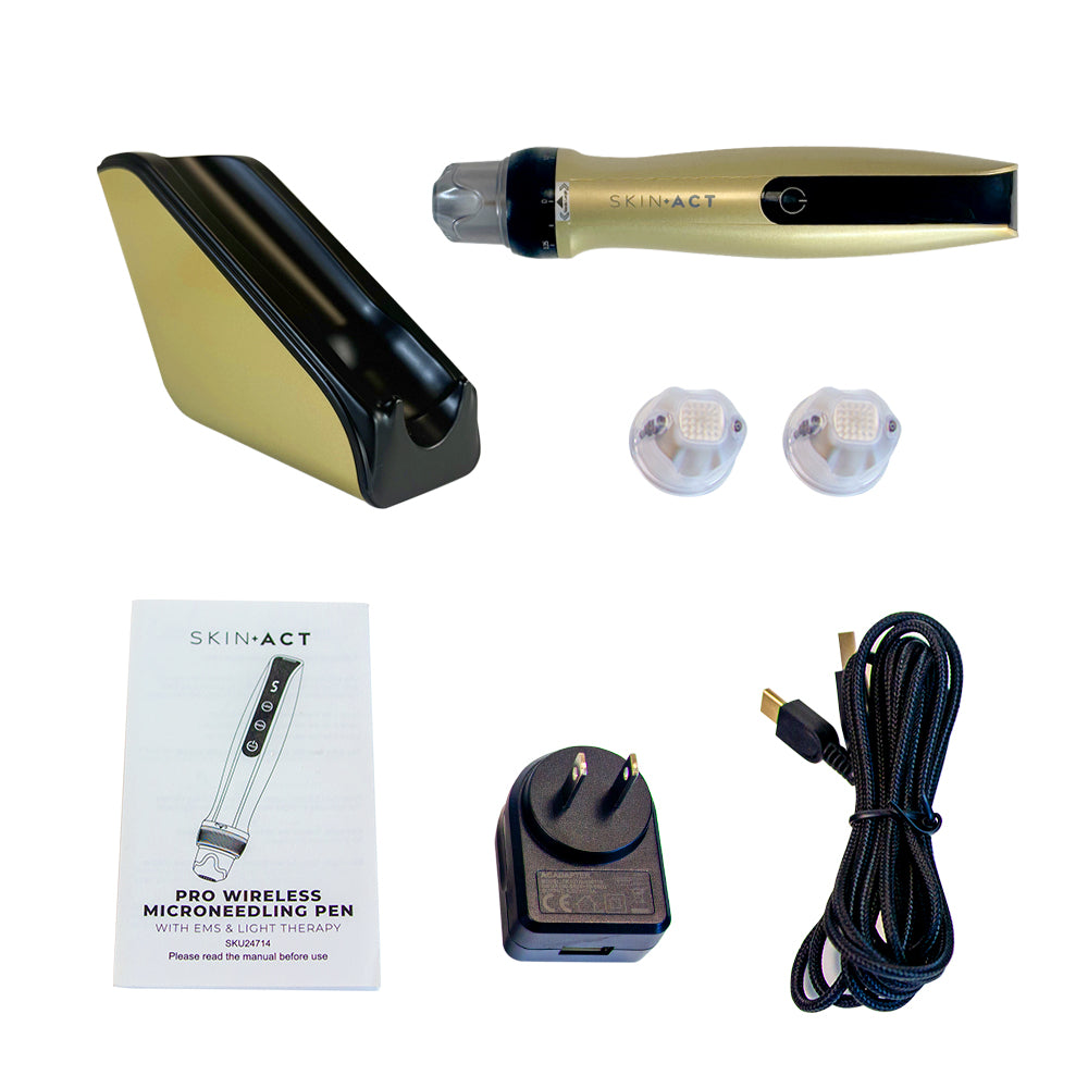 Pro Wireless Microneedling Pen With EMS & Light Therapy