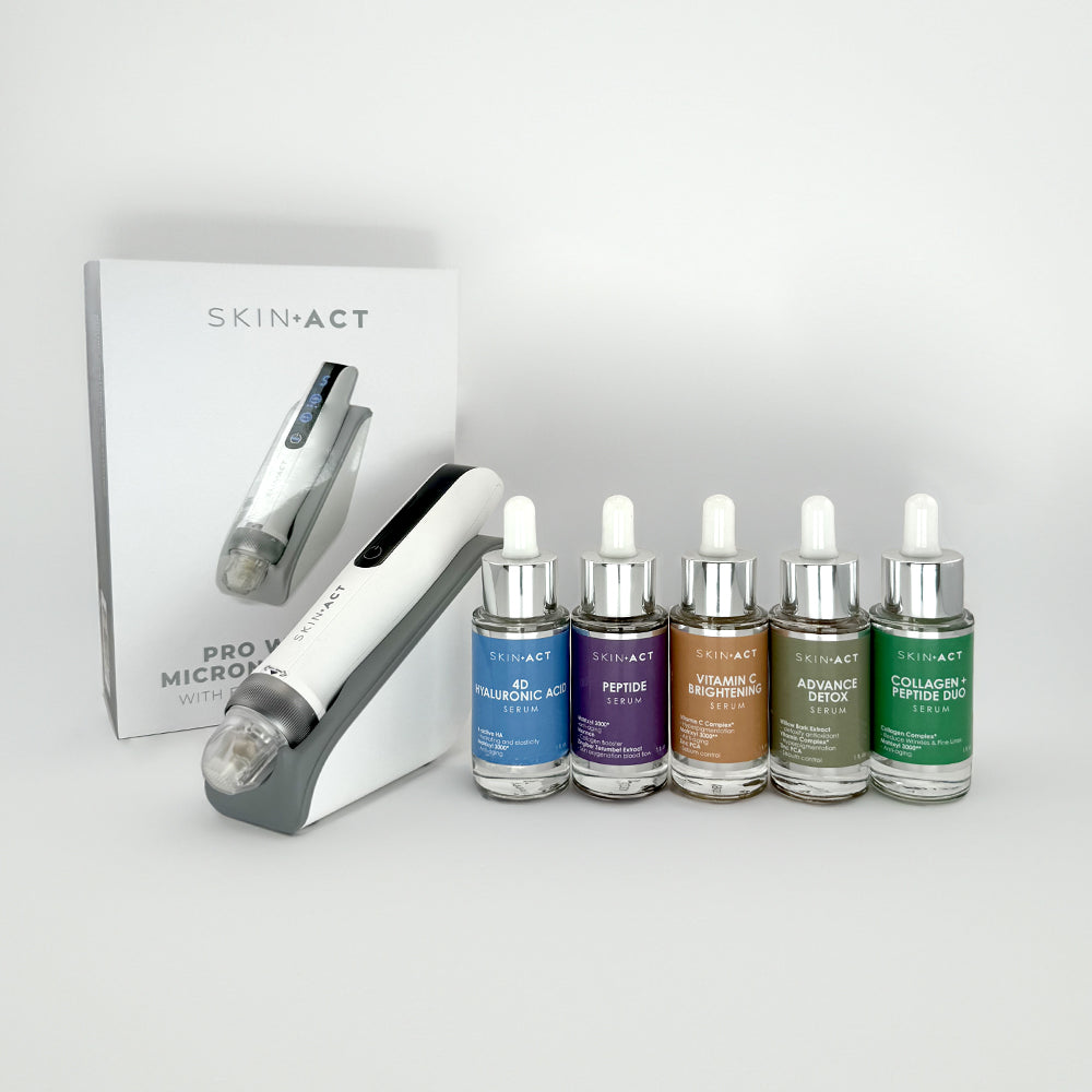 Pro Wireless Microneedling Pen With Serums Package