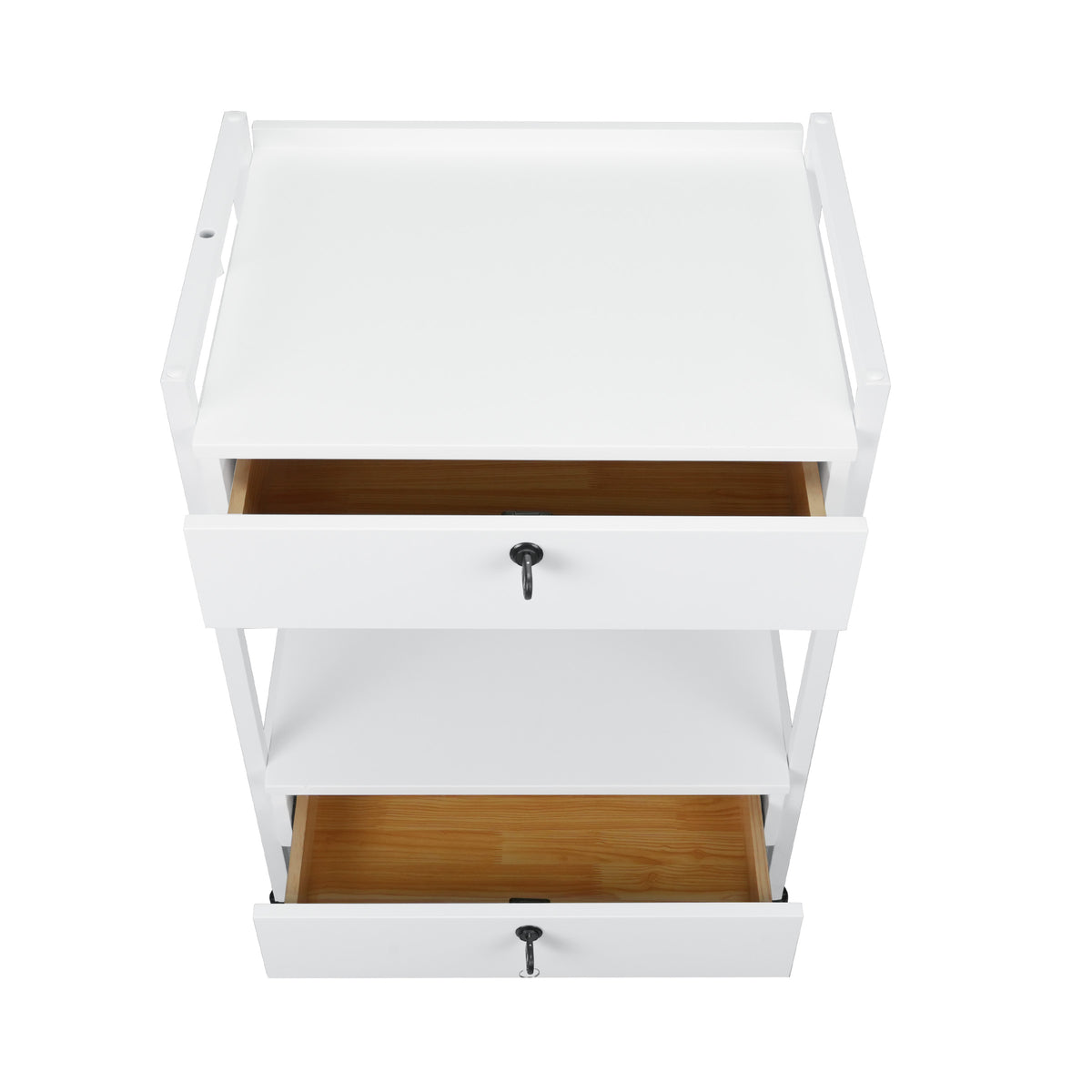 Pro Double Drawer Salon Trolley Cart