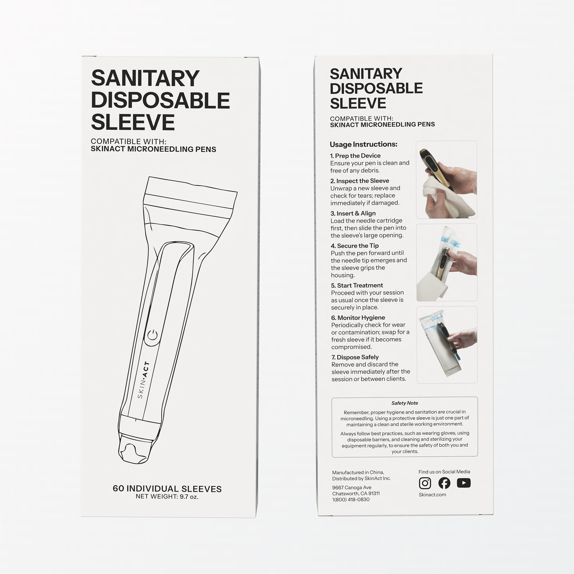 Sanitary Disposable Plastic Sleeve for Microneedling Pens