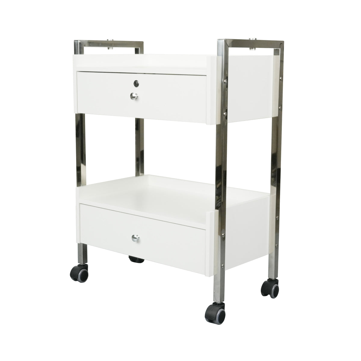 Salon Spa Cart with Two Drawers on Wheels