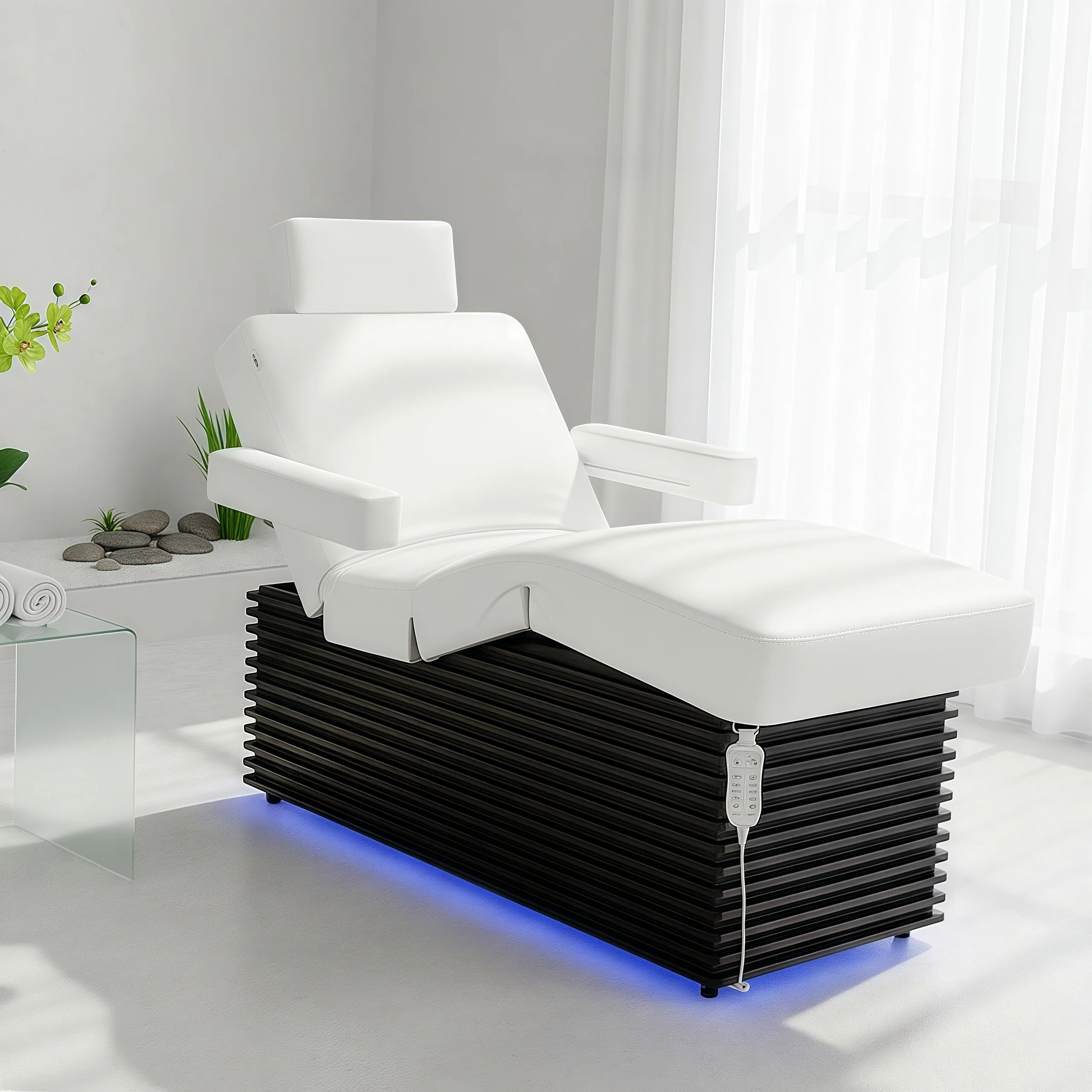 Serene Adjustable Electric Spa Bed with Ambient LED Light