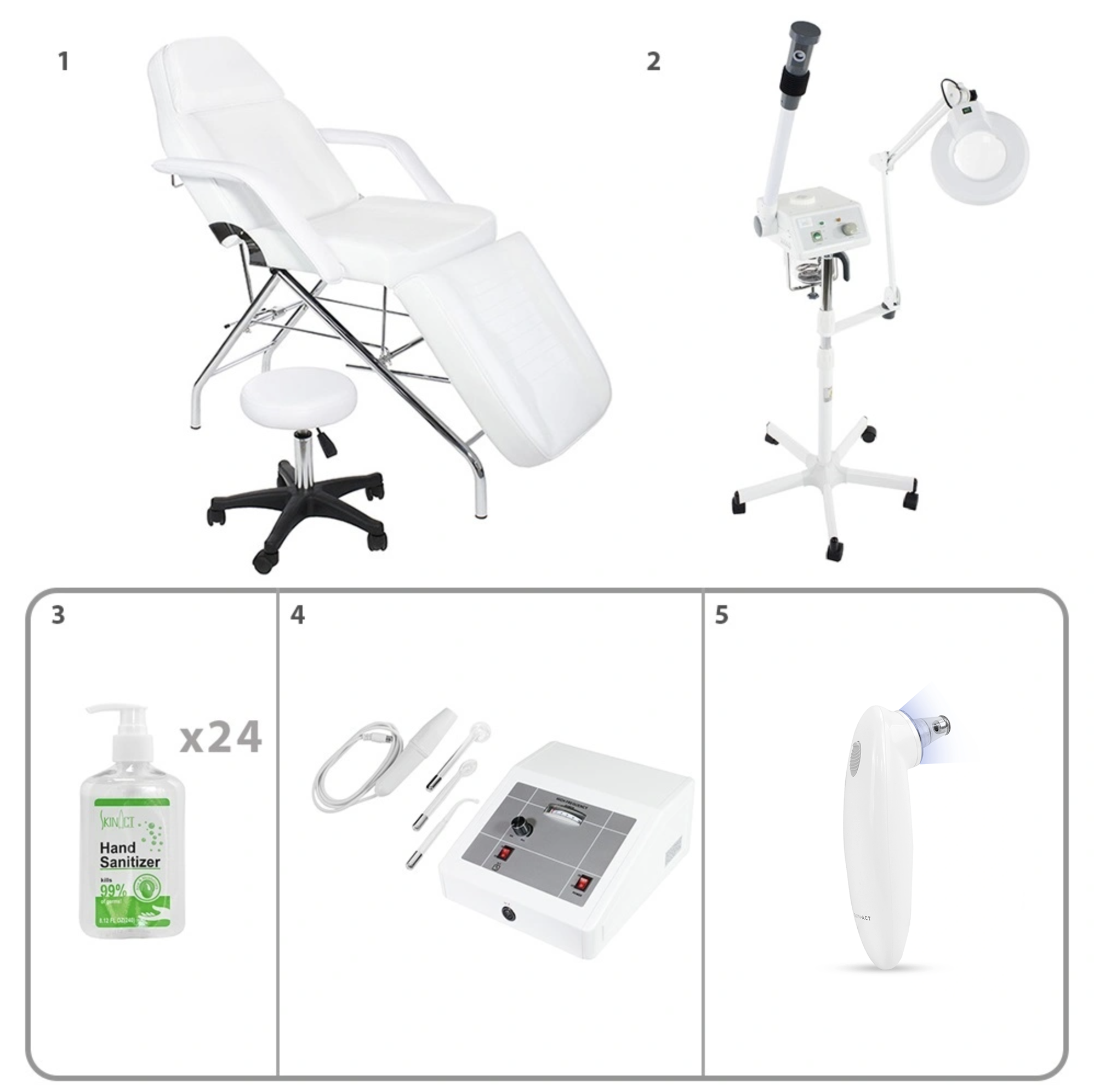 Silver Facial Spa Equipment Package