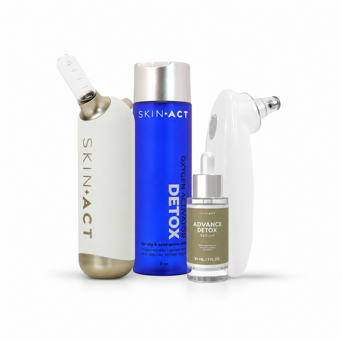 Professional Acne Facial Kit with Oxygen Detox & Blue LED