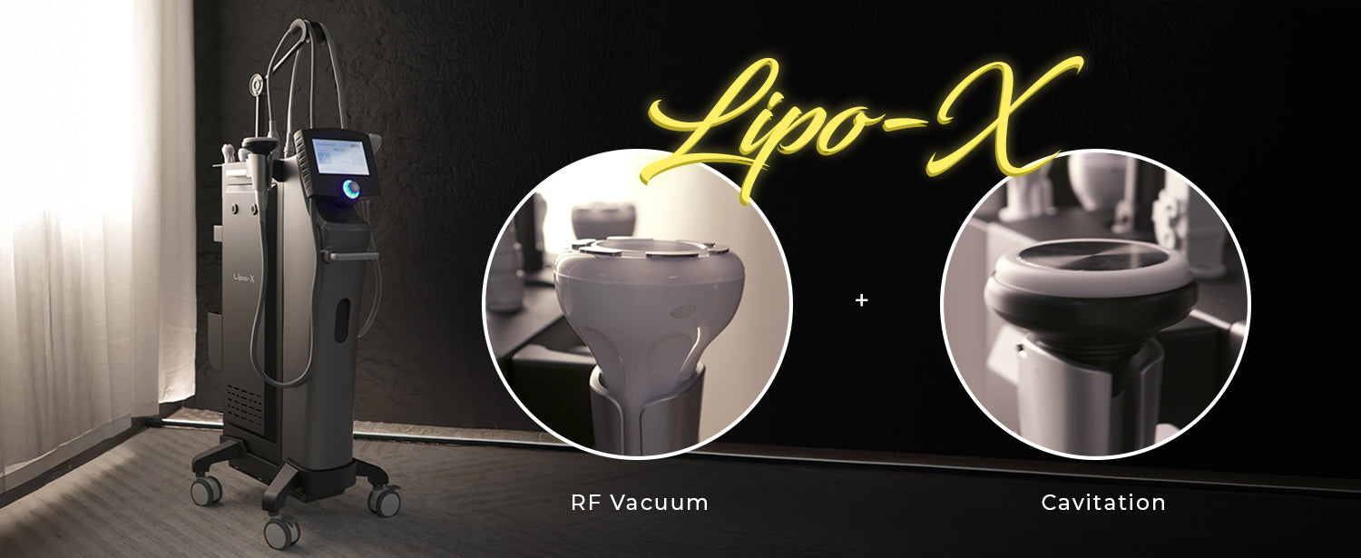 Lipo X Cavitation + RF Vacuum Skin Care Machine (Radio Frequency+ Vacu