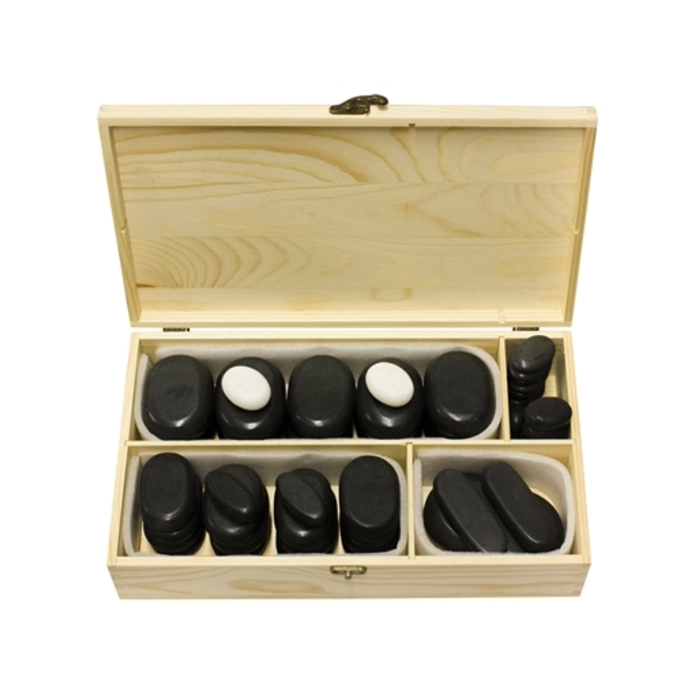 45 Pieces Hot Stone Massage Kit With Box