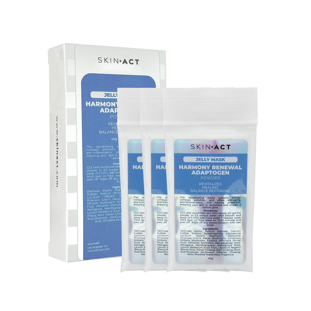 SkinAct Harmony Renewal Adaptogen Jelly Mask Powder, 40g (3 Pack)