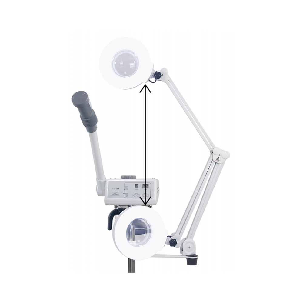 Digital Euro Facial Steamer With Aromatherapy + LED Magnifying Lamp