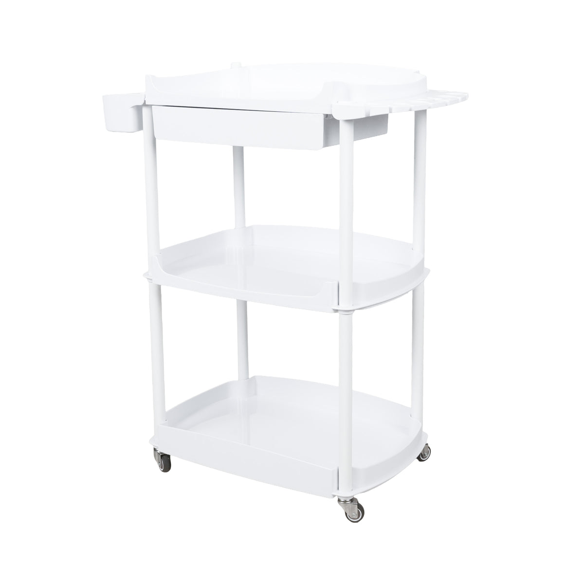 3-Shelf Spa Utility Cart with Drawer & Mag Lamp Holder