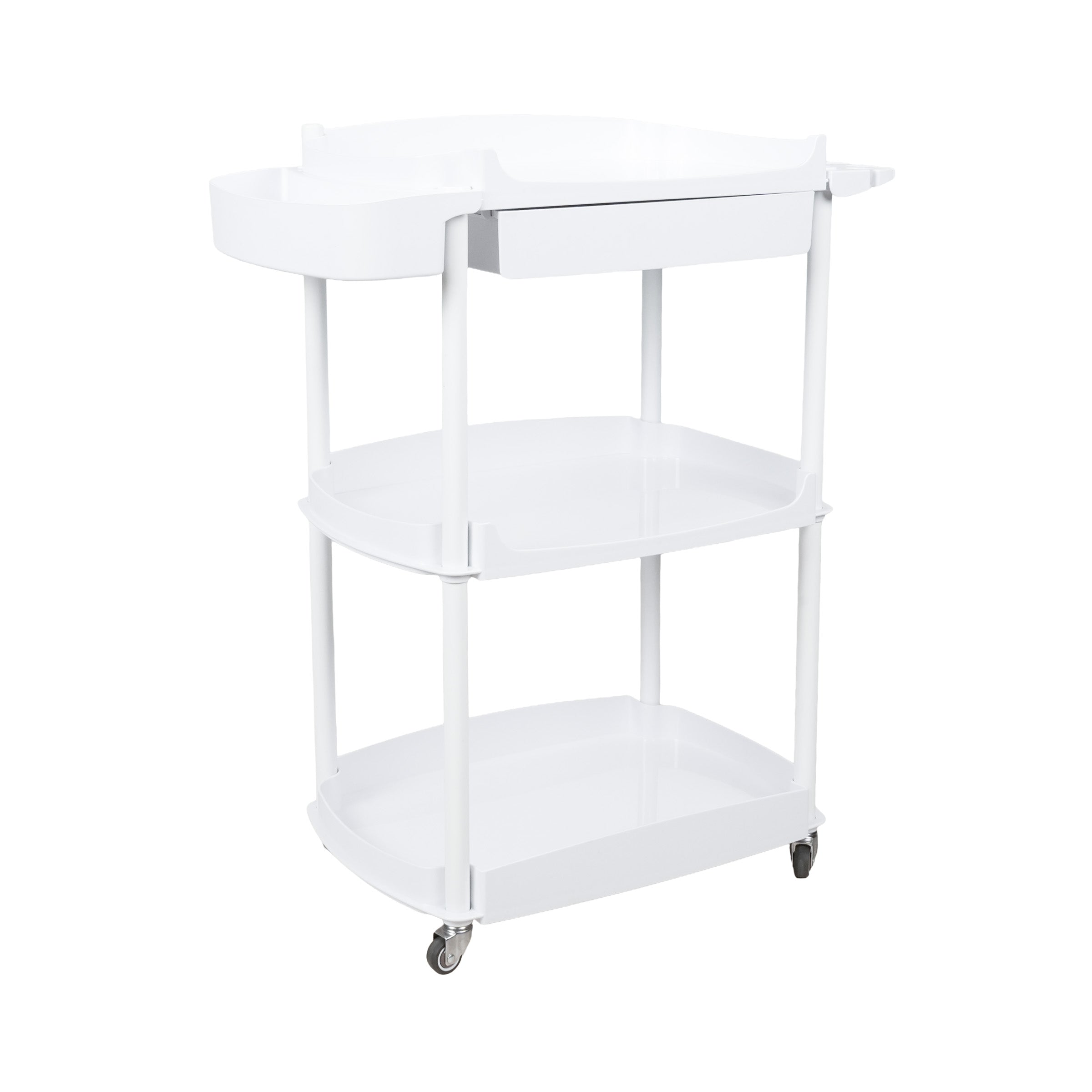 3-Shelf Spa Utility Cart with Drawer & Mag Lamp Holder | SkinAct