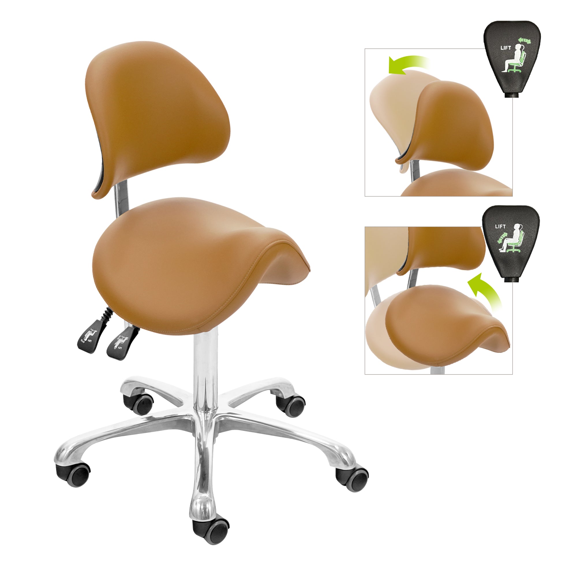 Brava Esthetician Saddle Stool