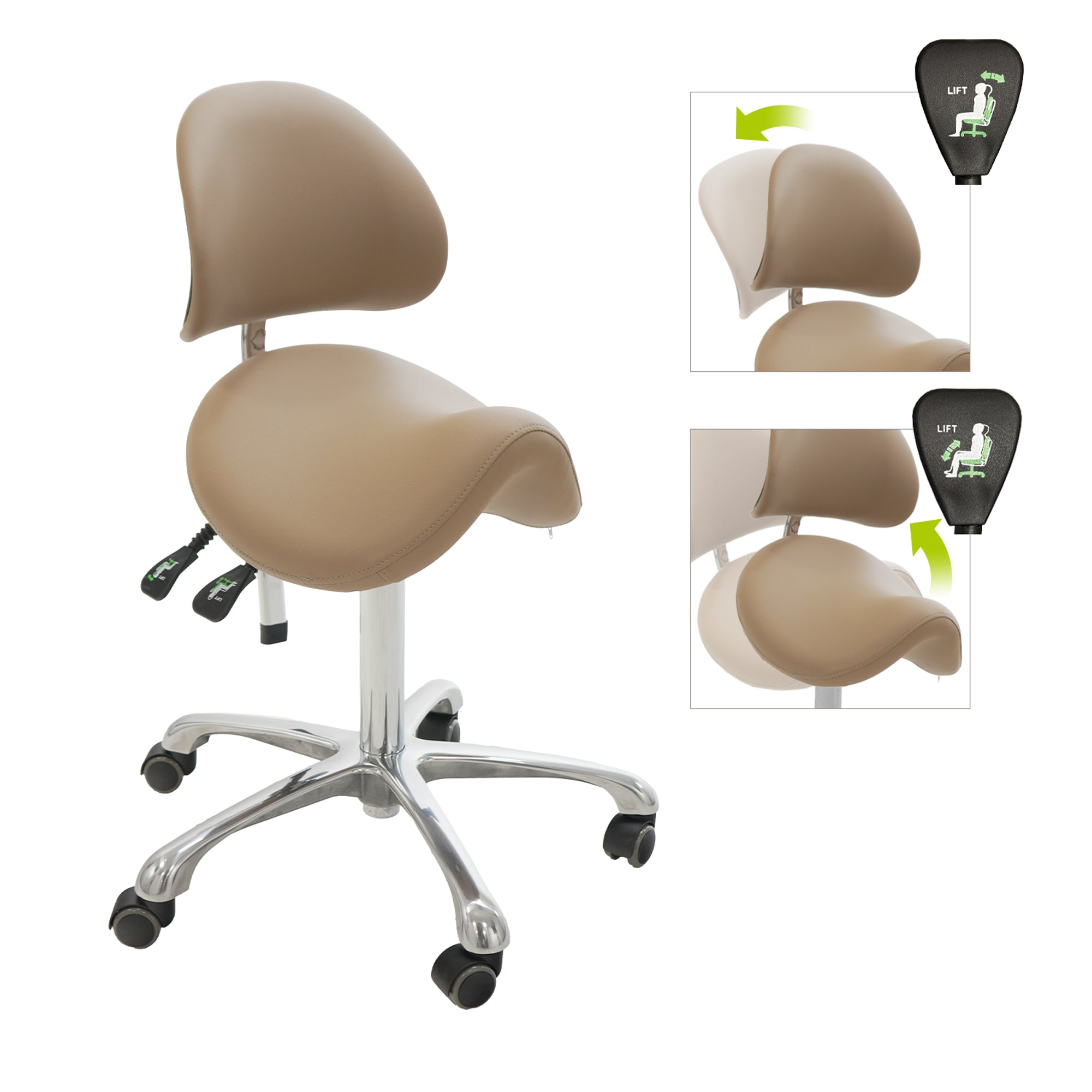 Brava Esthetician Saddle Stool