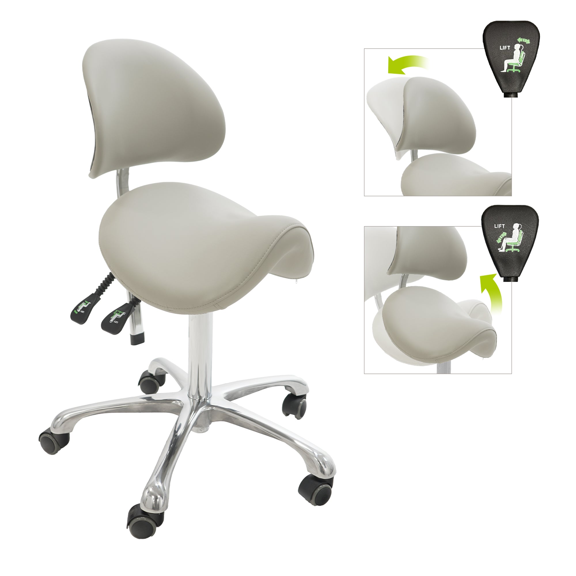 Brava Esthetician Saddle Stool