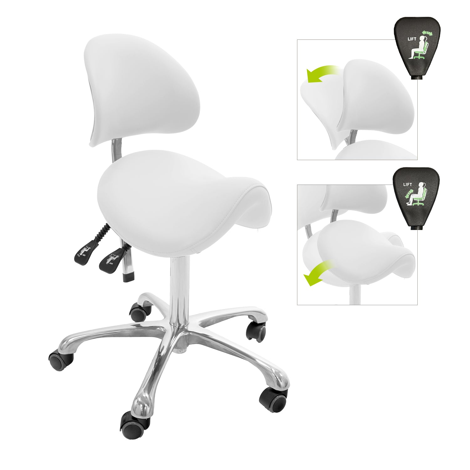 Brava Esthetician Saddle Stool