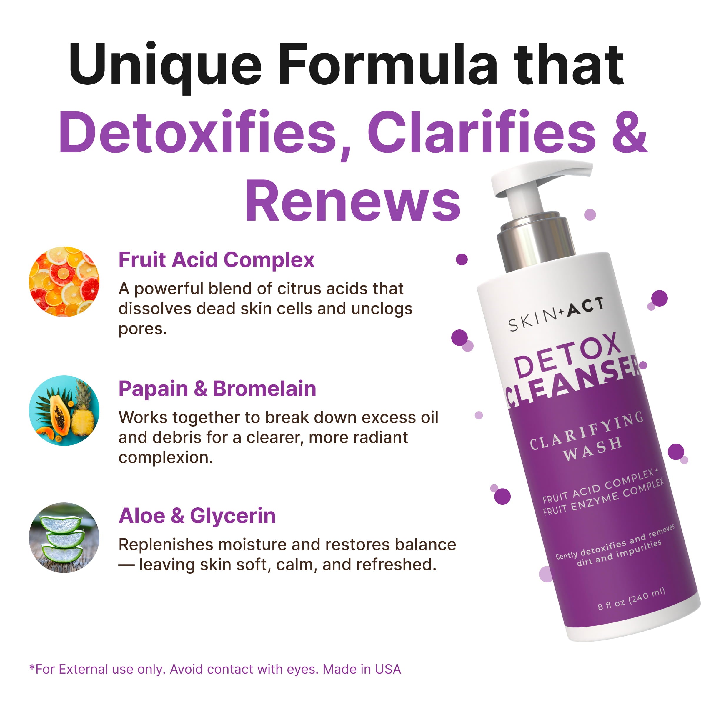SkinAct Detox Cleanser & Purifying Face Wash