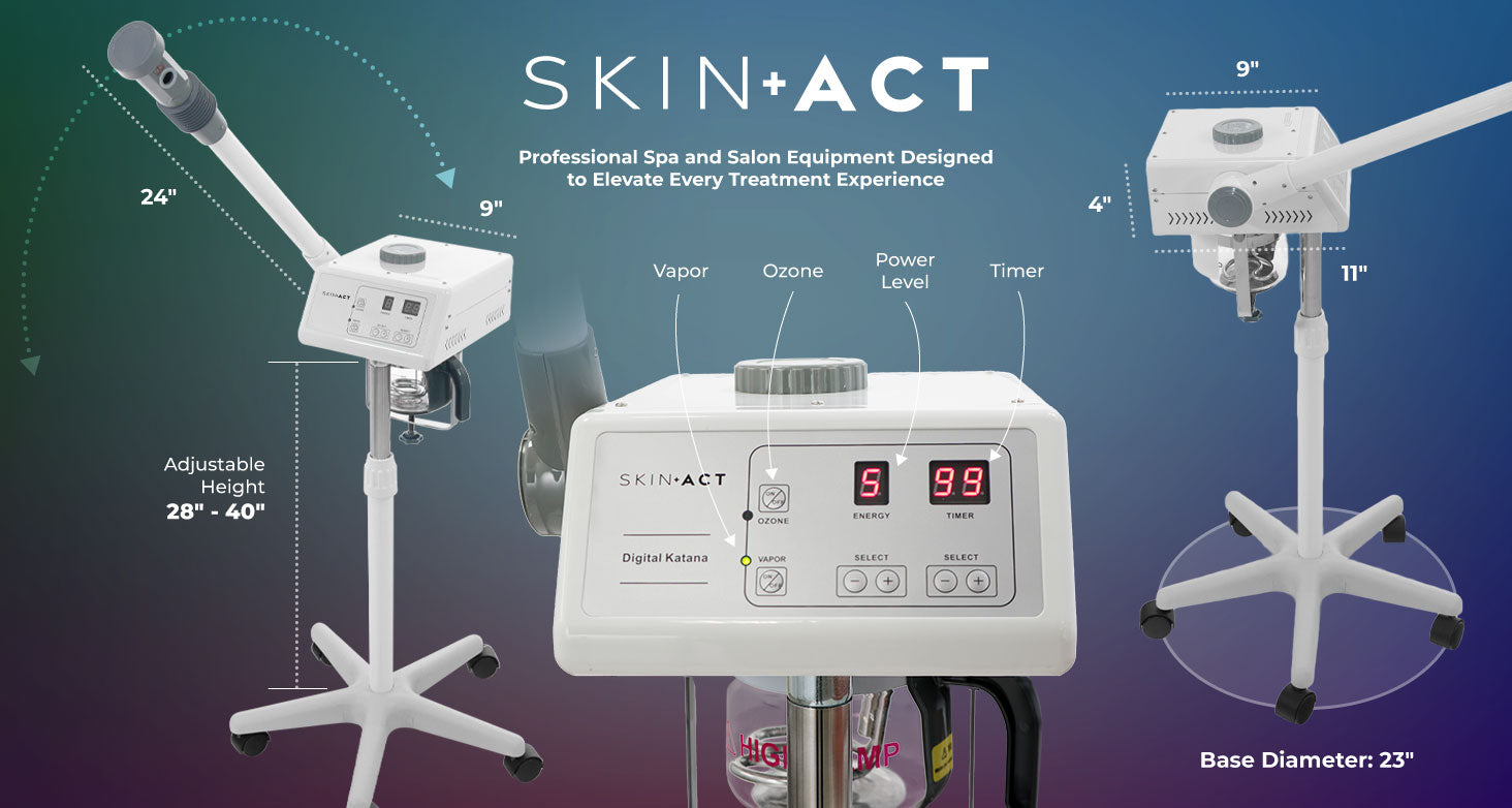 Digital Katana Facial Steamer With Aroma Therapy