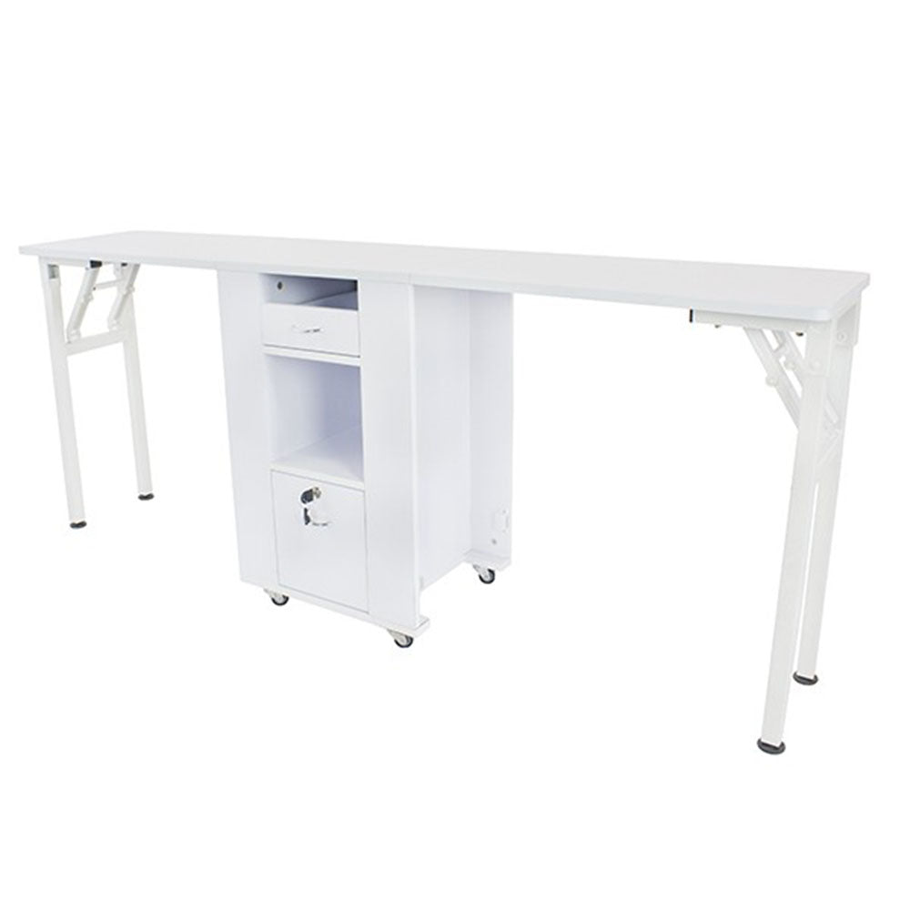 Double Station Foldable Manicure Table