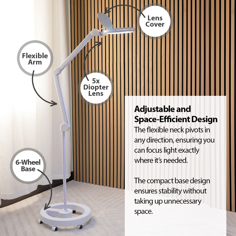 Elemento LED Magnifying Lamp - Touch Control Brightening Adjustment System