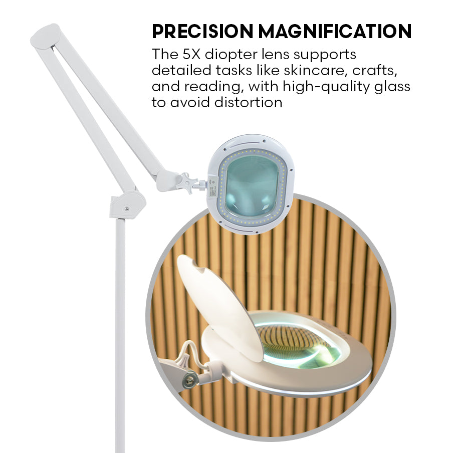 Elemento LED Magnifying Lamp - Touch Control Brightening Adjustment System