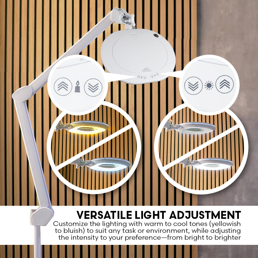 Elemento LED Magnifying Lamp - Touch Control Brightening Adjustment System