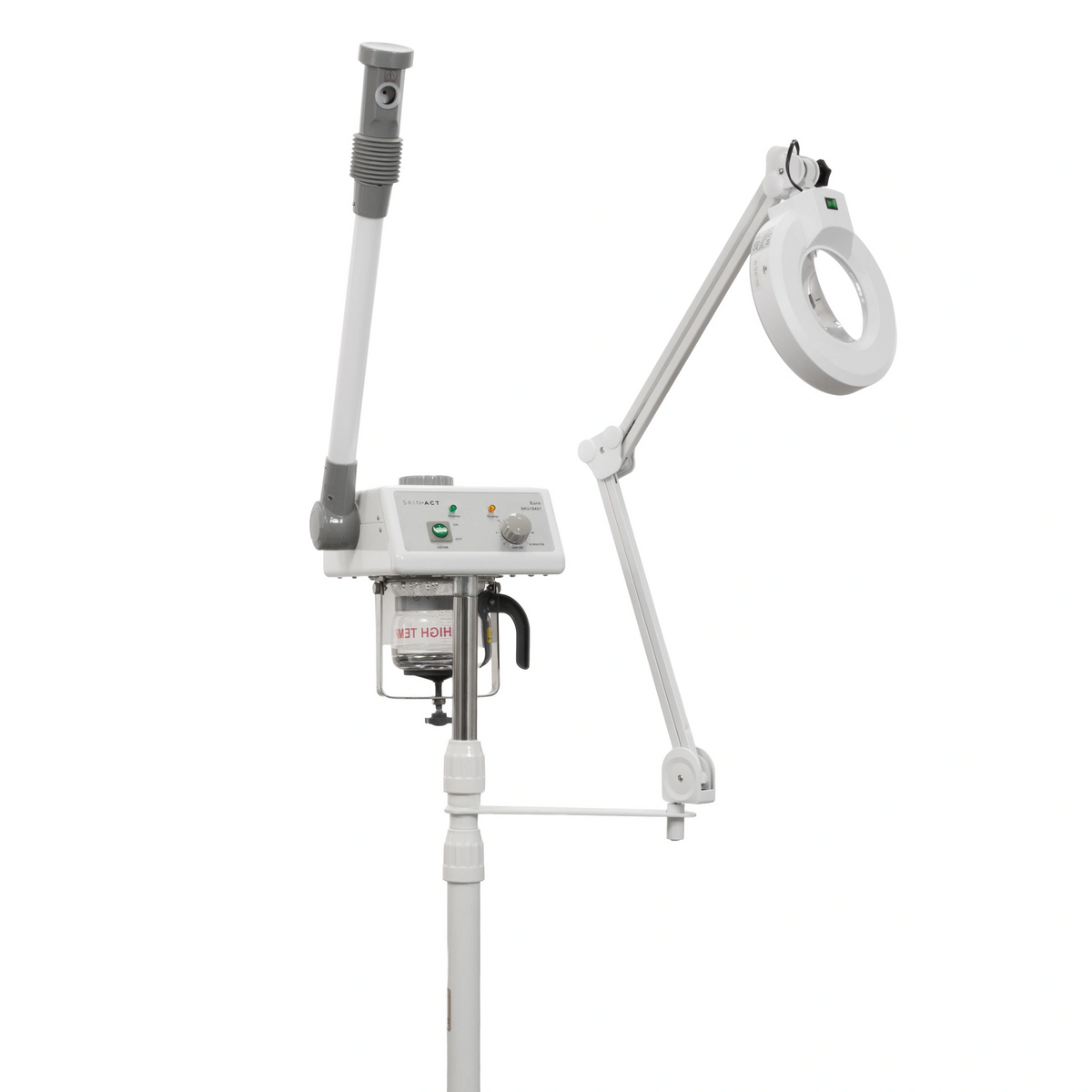 Euro Facial Steamer With Aroma Therapy + LED Magnifying Lamp