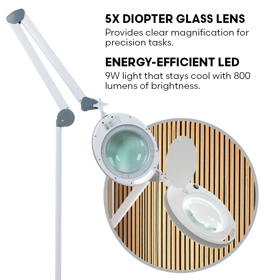 Moda LED Magnifying Lamp - Touch Control Brightening Adjustment System