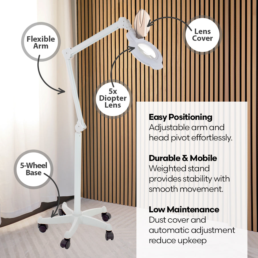 LED Magnifying Lamp 5x Diopter Magnifier