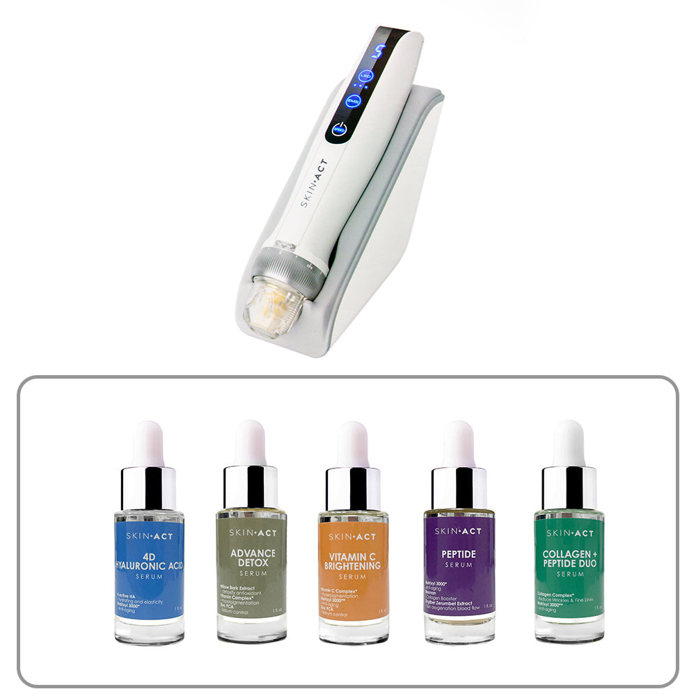 Pro Wireless Microneedling Pen With Serums Package