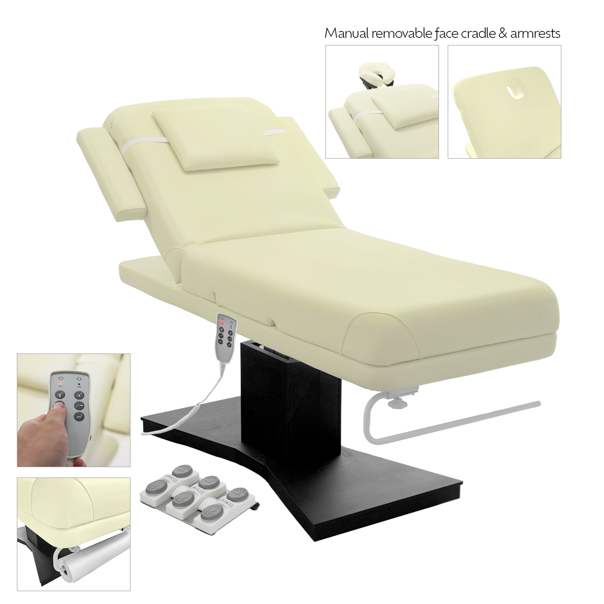 Milo 3.0 Motor (With Independent Leg Adjustment) Electric Massage And Facial Bed, Table