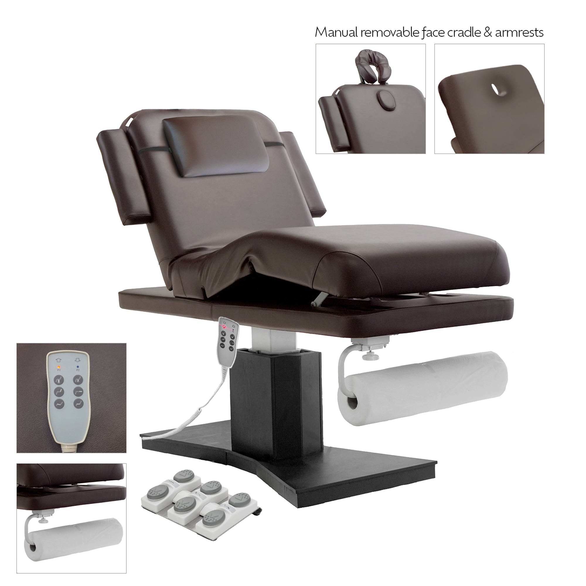 Milo 3.0 Motor (With Independent Leg Adjustment) Electric Massage And Facial Bed, Table