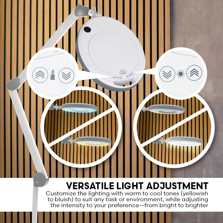 Moda LED Magnifying Lamp - Touch Control Brightening Adjustment System