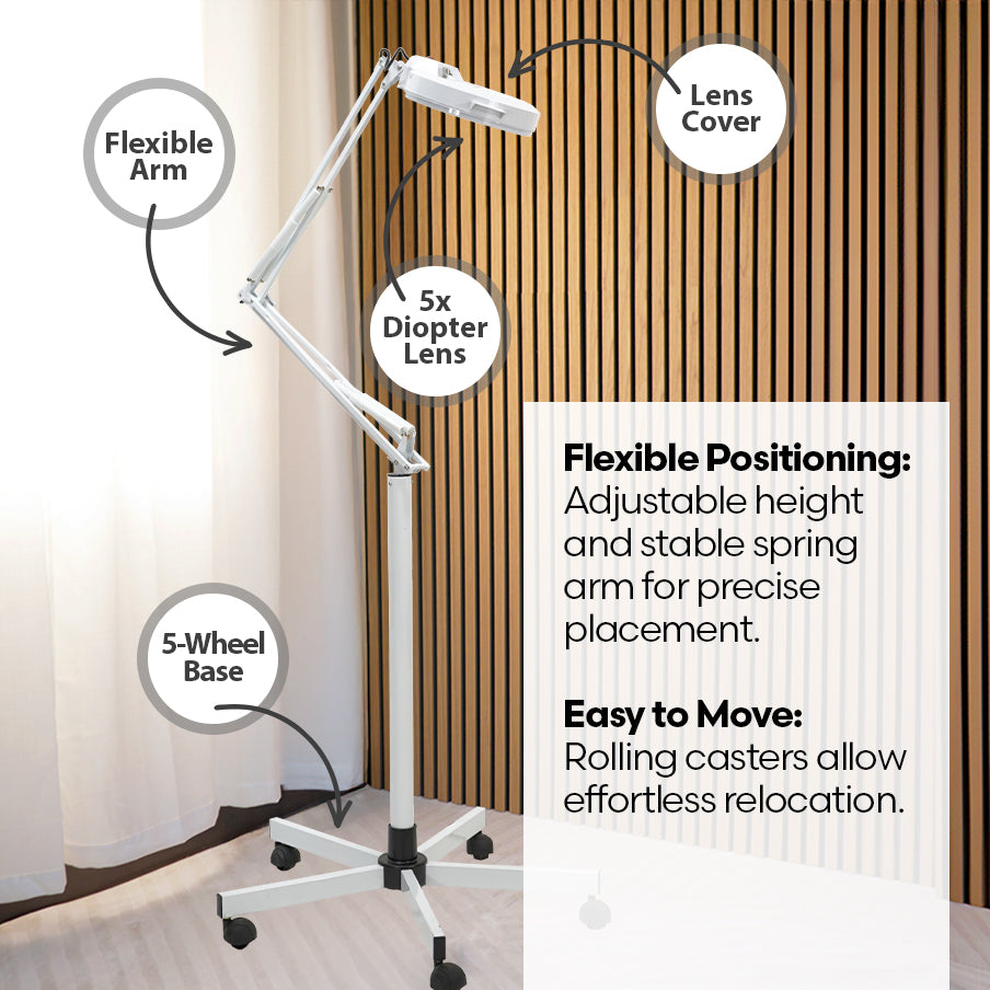 Round 5x Diopter Magnifying Lamp