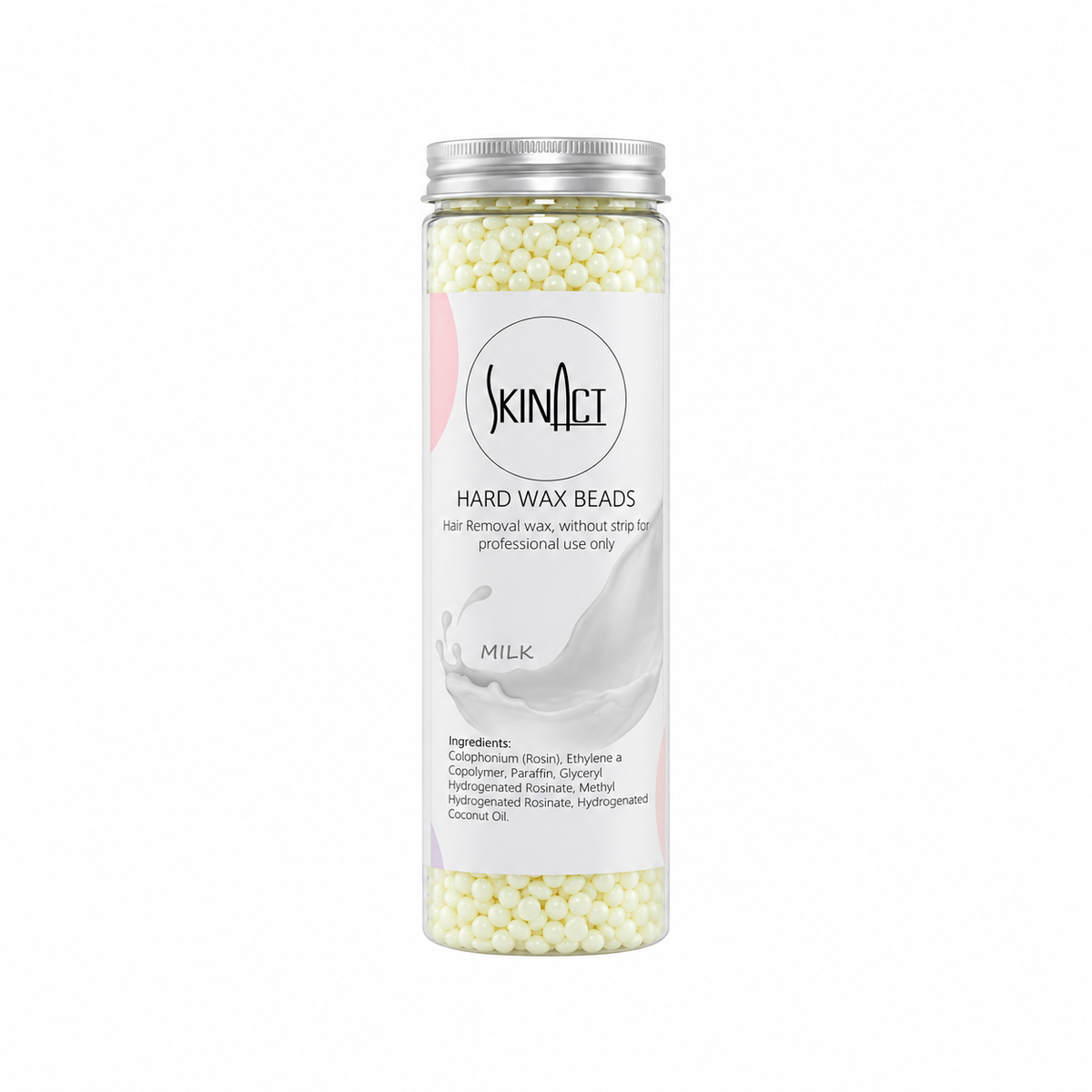 Hard Wax Beads - Milk 1lb Bottle