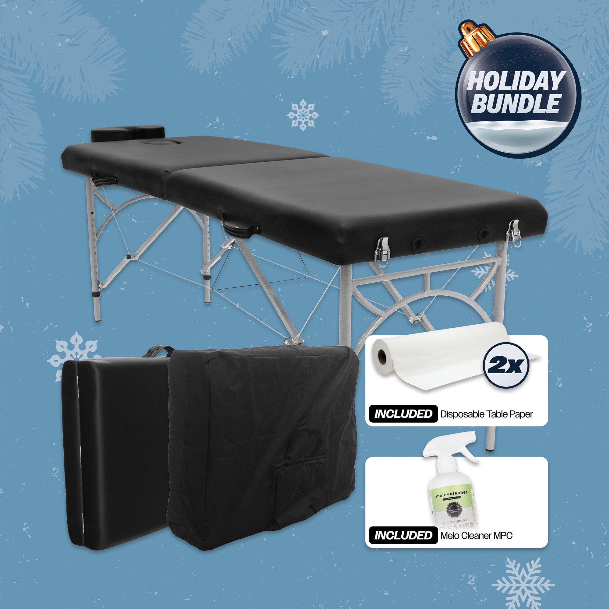 Portable Massage Table Starter Kit - Holiday Bundle