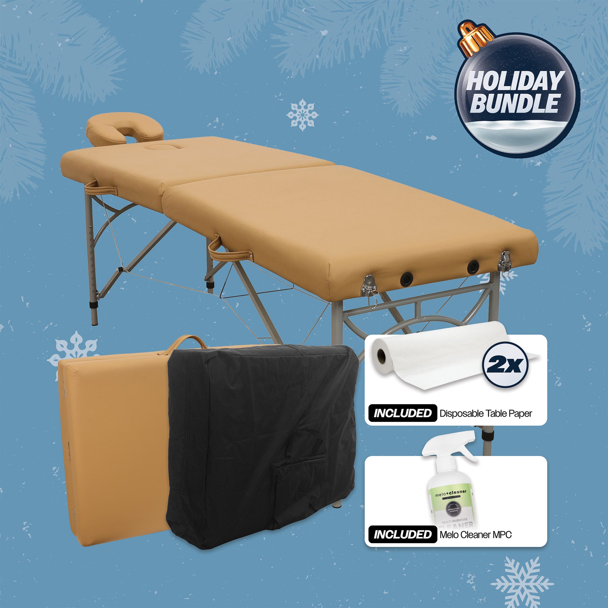 Portable Massage Table Starter Kit - Holiday Bundle
