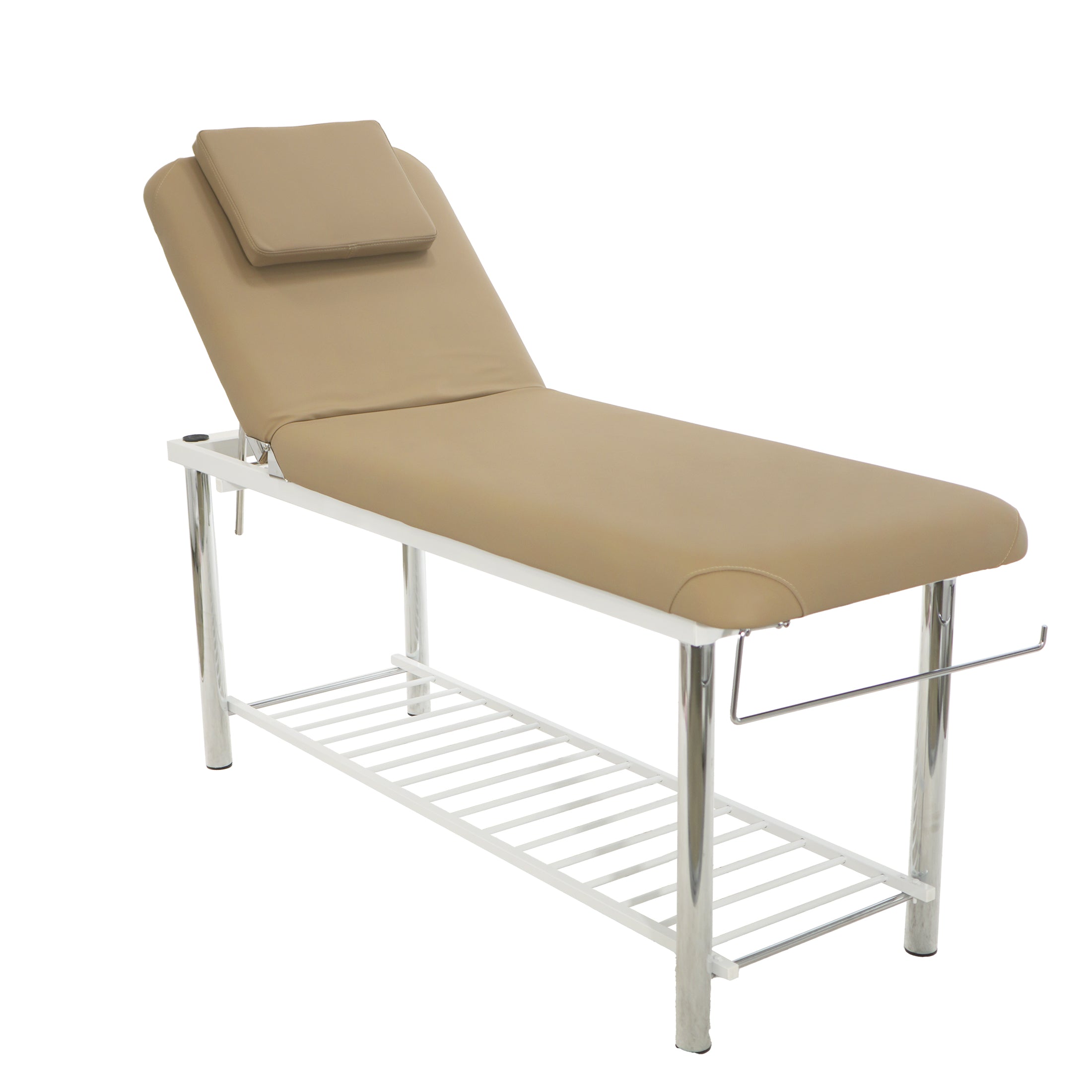 Solid Massage Table, Bed (Metal Frame With Towel Holder)