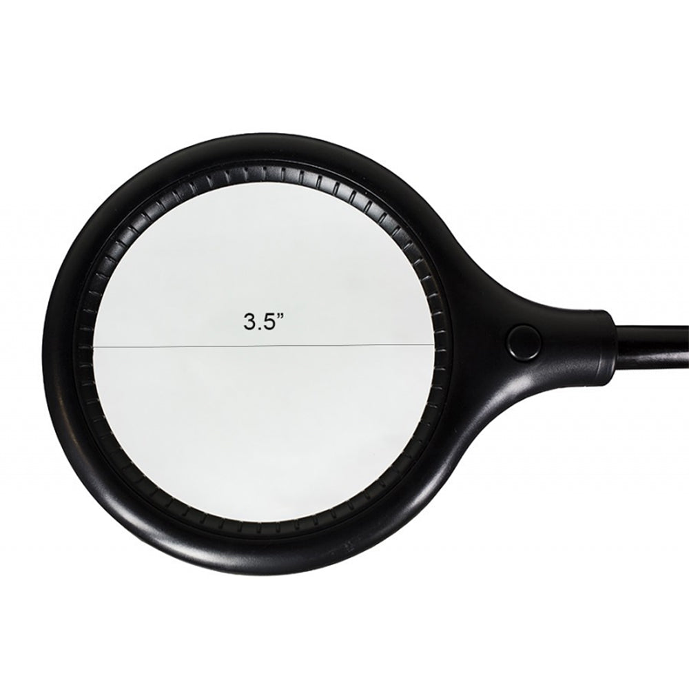 Tabletop Magnifying Led Light With Clamp in Black Color